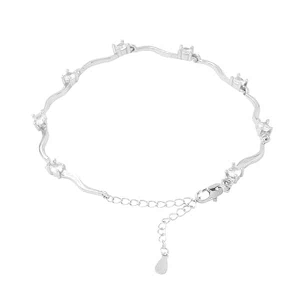 Chic Gold Padlock Layered Bracelet Set | Bold Rhinestone Link Jewelry