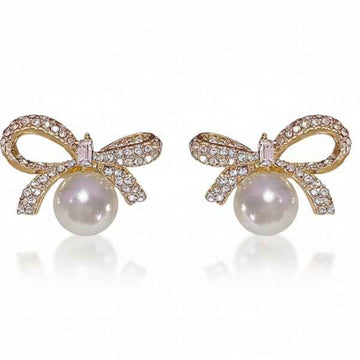 Vintage Pearl Drop Earrings: Gold Victorian Style Jewelry