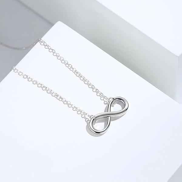 Dainty Silver Infinity Symbol Necklace | Timeless & Elegant